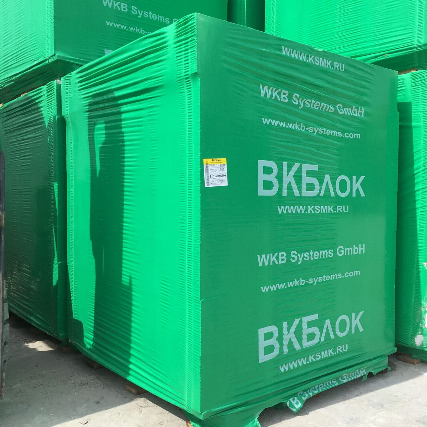 Газобетонные U-блоки (П-блоки) ВКБлок 500х400х250, D500